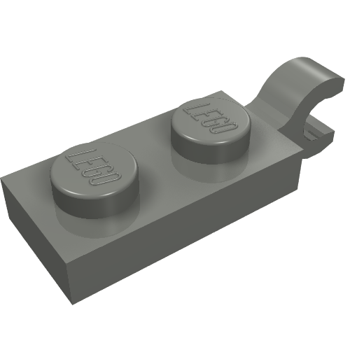 Part 63868 - Plate, Modified 1 x 2 with Clip on End (Horizontal Grip) - De BrickPlaats