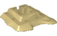 Part 64649 - Baseplate, Raised 18 x 22 No Studs Two Level, 11 Holes - De BrickPlaats