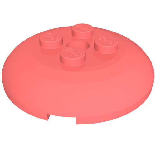 Part 65138 - Brick, Round 4 x 4 x 2/3 Dome Top with Hole - De BrickPlaats