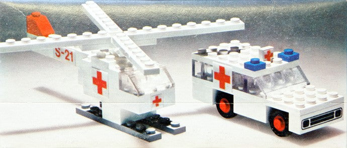 Set 653 - Ambulance and Helicopter - De BrickPlaats