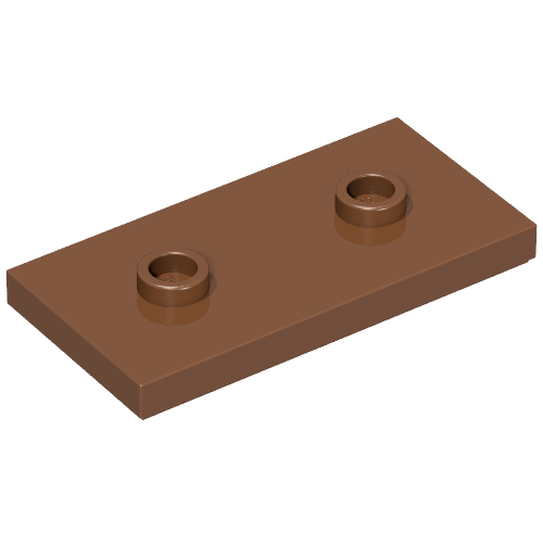 Part 65509 - Plate, Modified 2 x 4 with 2 Studs (Double Jumper) - De BrickPlaats