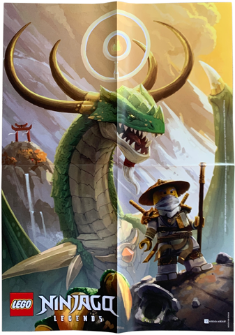 Gear 6582454 - Ninjago Poster 2025 - Master Wu and Guardian Dragon - De BrickPlaats