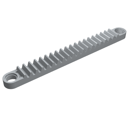 Part 6592 - Technic, Gear Rack 1 x 10 with Holes - De BrickPlaats