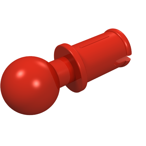 Part 6628 - Technic, Pin with Friction Ridges and Tow Ball (Undetermined Type) - De BrickPlaats