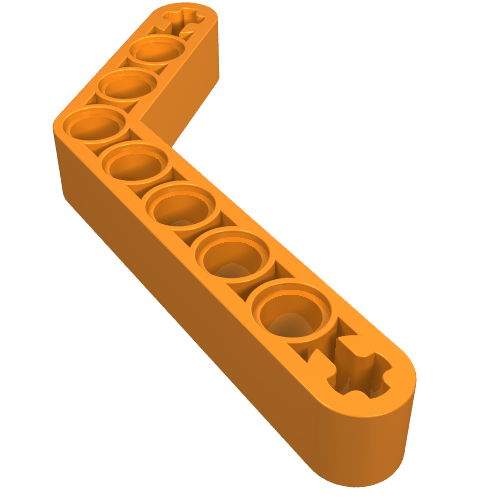 Part 6629 - Technic, Liftarm, Modified Bent Thick 1 x 9 (6 - 4) - De BrickPlaats
