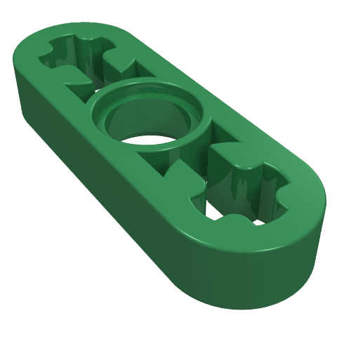 Part 6632 - Technic, Liftarm Thin 1 x 3 - Axle Holes - De BrickPlaats