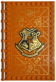 Part 69934pb003 - Tile, Modified 10 x 16 with Studs on Edges and Bar Handles with Hogwarts Transfiguration Class Pattern - De BrickPlaats