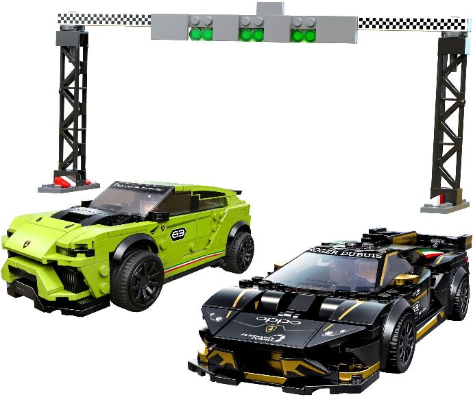 Set 76899 - Lamborghini Urus ST-X & Lamborghini Huracán Super Trofeo EVO - De BrickPlaats