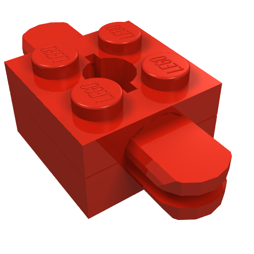 Part 792c03 - Arm Holder Brick 2 x 2 with Top Hole with Arms (792c04 / 795) (Homemaker Figure / Maxifigure Torso Assembly) - De BrickPlaats