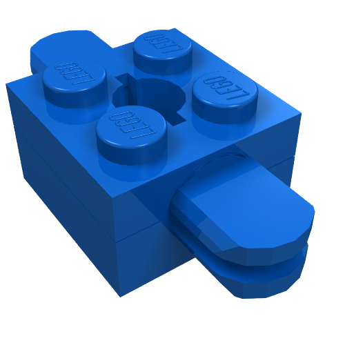 Part 792c03 - Arm Holder Brick 2 x 2 with Top Hole with Arms (792c04 / 795) (Homemaker Figure / Maxifigure Torso Assembly) - De BrickPlaats