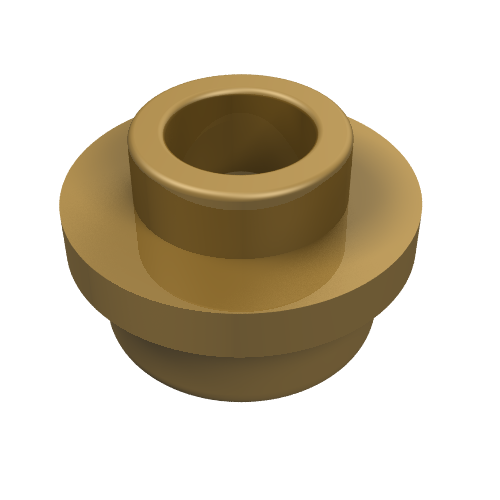 Part 85861 - Plate, Round 1 x 1 with Open Stud - De BrickPlaats