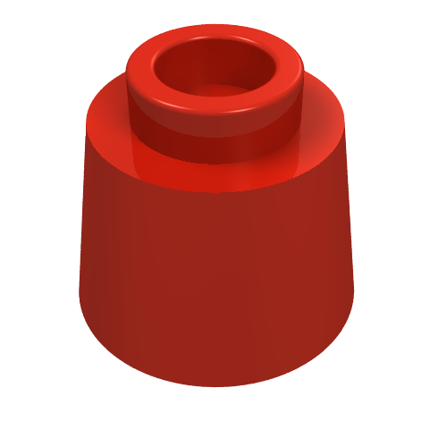 Part 85975 - Cone 1 1/6 x 1 1/6 x 2/3 (Fez) - De BrickPlaats