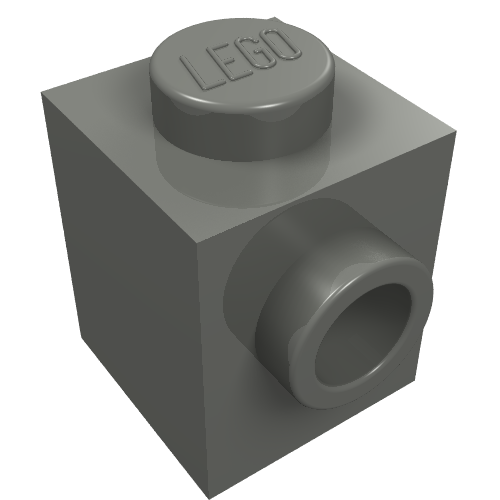 Part 87087 - Brick, Modified 1 x 1 with Stud on Side - De BrickPlaats