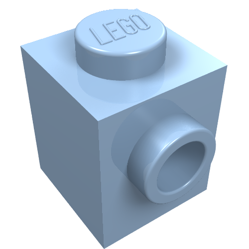 Part 87087 - Brick, Modified 1 x 1 with Stud on Side - De BrickPlaats