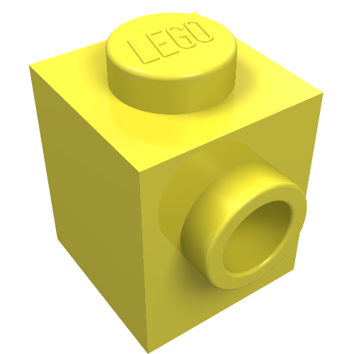 Part 87087 - Brick, Modified 1 x 1 with Stud on Side - De BrickPlaats