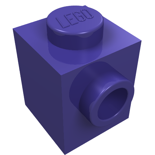 Part 87087 - Brick, Modified 1 x 1 with Stud on Side - De BrickPlaats