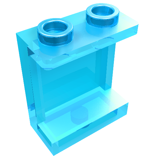 Part 87552 - Panel 1 x 2 x 2 with Side Supports - Hollow Studs - De BrickPlaats