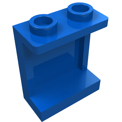 Part 87552 - Panel 1 x 2 x 2 with Side Supports - Hollow Studs - De BrickPlaats