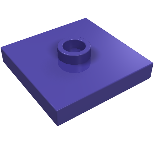 Part 87580 - Plate, Modified 2 x 2 with Groove and 1 Stud in Center (Jumper) - De BrickPlaats