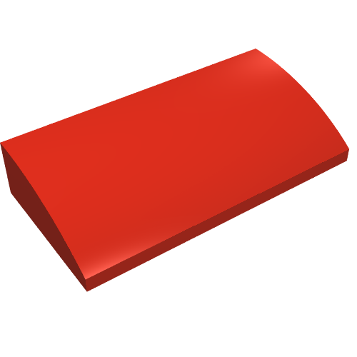 Part 88930 - Slope, Curved 2 x 4 x 2/3 with Bottom Tubes - De BrickPlaats