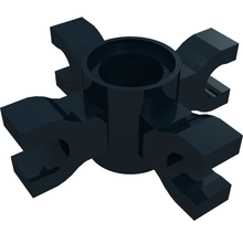 Part 90202 - Technic, Pin Connector Round with 4 Clips (Horizontal Grip) - De BrickPlaats