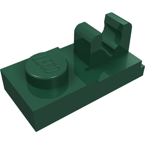 Part 92280 - Plate, Modified 1 x 2 with Clip with Center Cut on Top - De BrickPlaats