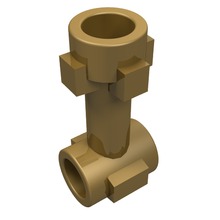 Part 92690 - Bar 1L with Top Stud and 2 Side Studs (Connector Perpendicular) - De BrickPlaats