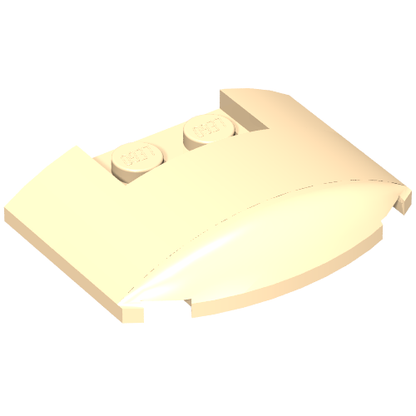 Part 93604 - Wedge 3 x 4 x 2/3 Triple Curved - De BrickPlaats