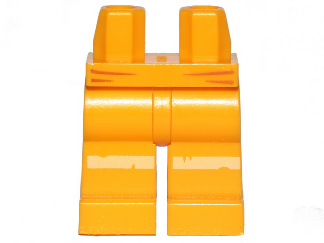 Part 970c00pb0995 - Hips and Legs with Worn Reflective Stripes Pattern - De BrickPlaats