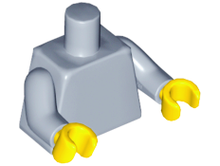 Part 973c050 - Torso Plain / Sand Blue Arms / Yellow Hands - De BrickPlaats