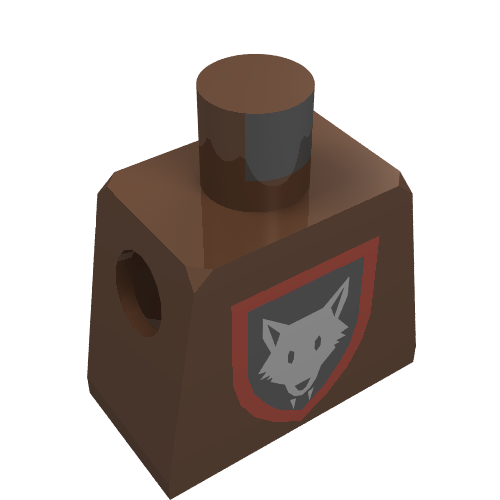 Part 973p44 - Torso Castle Wolfpack Pattern - De BrickPlaats