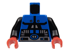 Part 973p66c01 - Torso Space Spyrius Pattern / Black Arms / Red Hands - De BrickPlaats