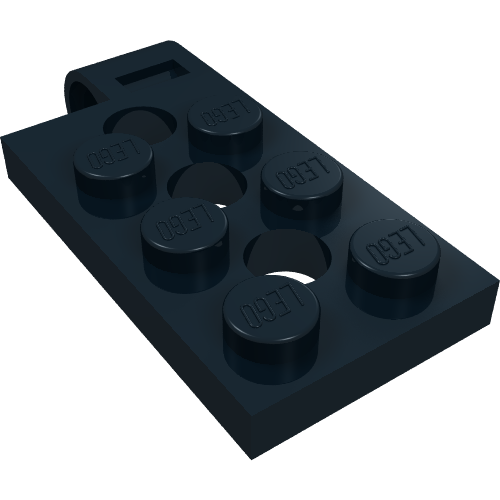 Part 98286 - Hinge Plate 2 x 4 with Pin Hole and 3 Holes - Top - De BrickPlaats