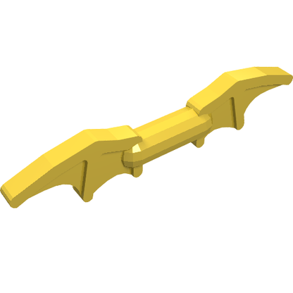 Part 98721 - Minifigure, Weapon Batman Batarang (2 Bat Wings with Bar in Middle) - De BrickPlaats