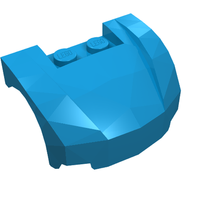 Part 98835 - Vehicle, Mudguard 3 x 4 x 1 2/3 Curved Front - De BrickPlaats