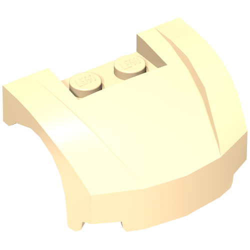 Part 98835 - Vehicle, Mudguard 3 x 4 x 1 2/3 Curved Front - De BrickPlaats