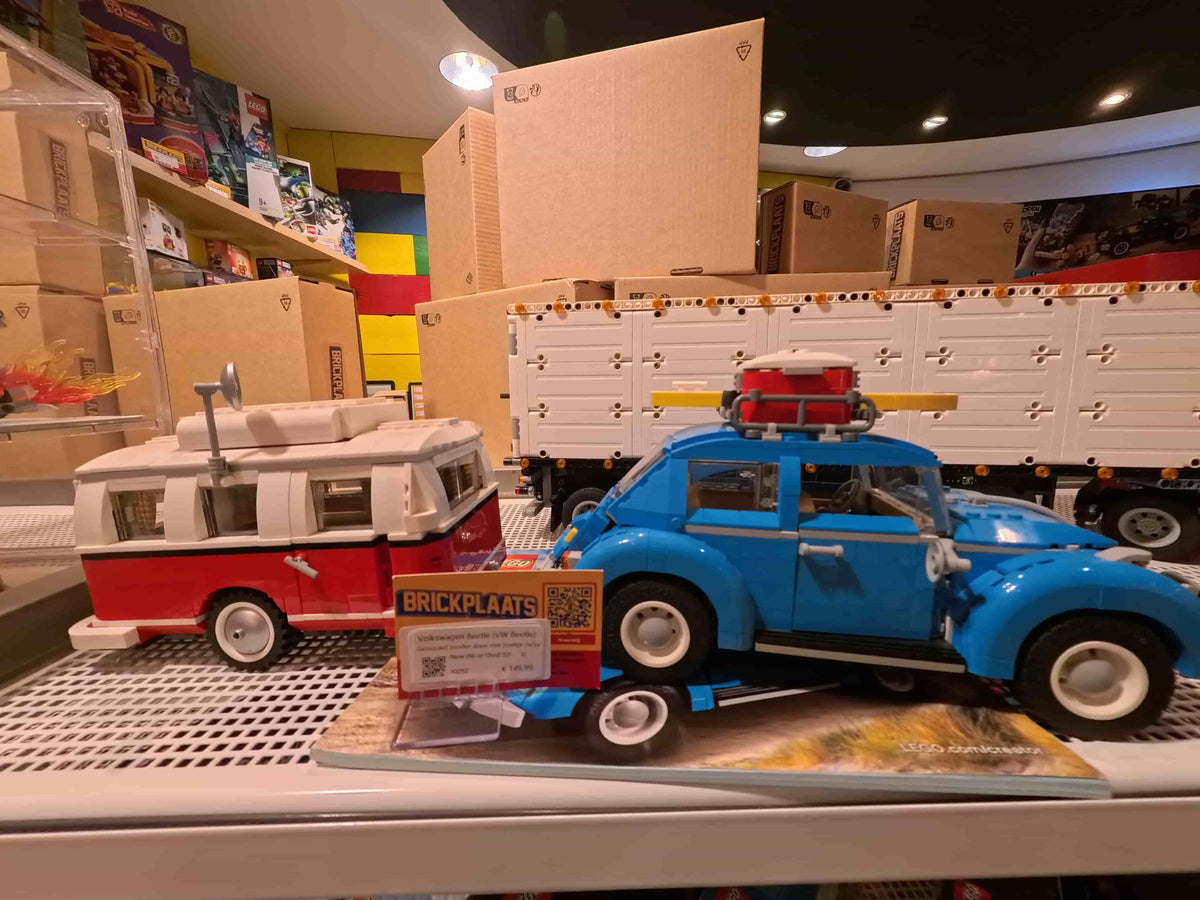 Set 10252 - Volkswagen Beetle (VW Beetle) met MOC caravan