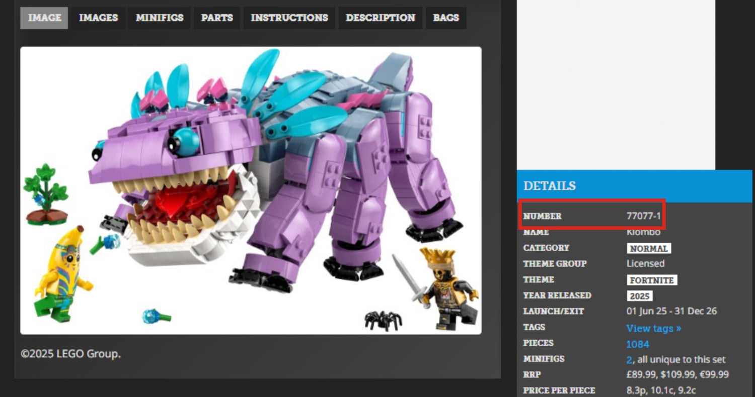 Waar vind je het LEGO® ID?