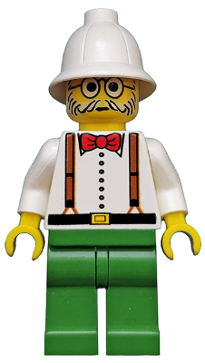 Minifig adv006 - Dr. Charles Lightning - De BrickPlaats
