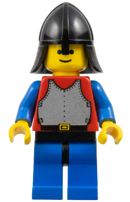 Minifig cas198 - Breastplate - Red with Blue Arms, Blue Legs with Black Hips, Black Neck-Protector - De BrickPlaats