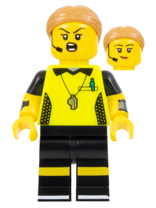 Minifig col411 - Football Referee, Series 24 (Minifigure Only without Stand and Accessories)