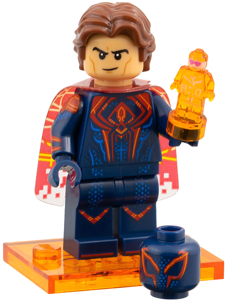 Set colspi-5 - Miguel O'Hara / Spider-Man 2099, Spider-Man Across the Spider-Verse (Complete Set with Stand and Accessories) - De BrickPlaats