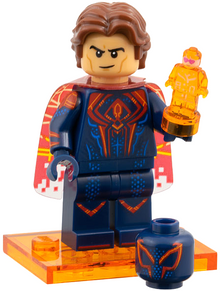 Set colspi-5 - Miguel O'Hara / Spider-Man 2099, Spider-Man Across the Spider-Verse (Complete Set with Stand and Accessories) - De BrickPlaats