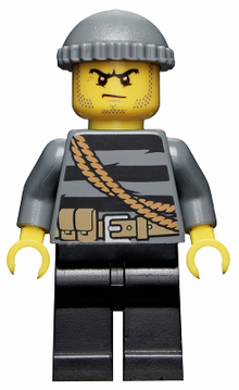 Minifig cty0364 - Police - City Burglar, Knit Cap - De BrickPlaats