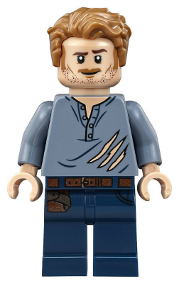 Minifig jw020 - Owen Grady - Ripped Shirt - De BrickPlaats