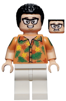 Minifig jw053 - Danny Nedermeyer - Flower Shirt - De BrickPlaats