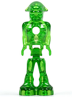 Minifig mm001 - Mars Mission Alien with Marbled Glow In Dark Torso - De BrickPlaats
