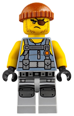 Minifig njo0380 - Shark Army Thug - Tank Top, Large Knee Plates - De BrickPlaats