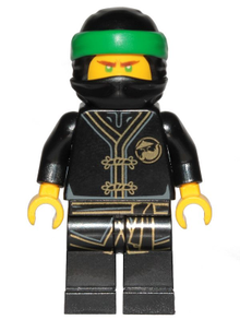 Minifig njo0425 - Lloyd - Black Wu-Cru Training Gi, Head Wrap - De BrickPlaats