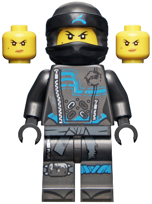 Minifig njo0475 - Nya - Hunted, Crooked Smile / Scowl - De BrickPlaats